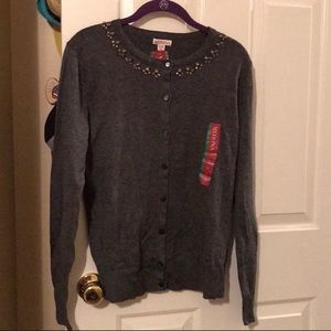 NWT Merona Jeweled Cardigan - Medium
